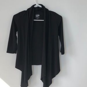 Black cardigan long sleeves.